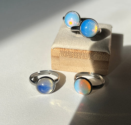 Opalite Sky - Adjustable Ring
