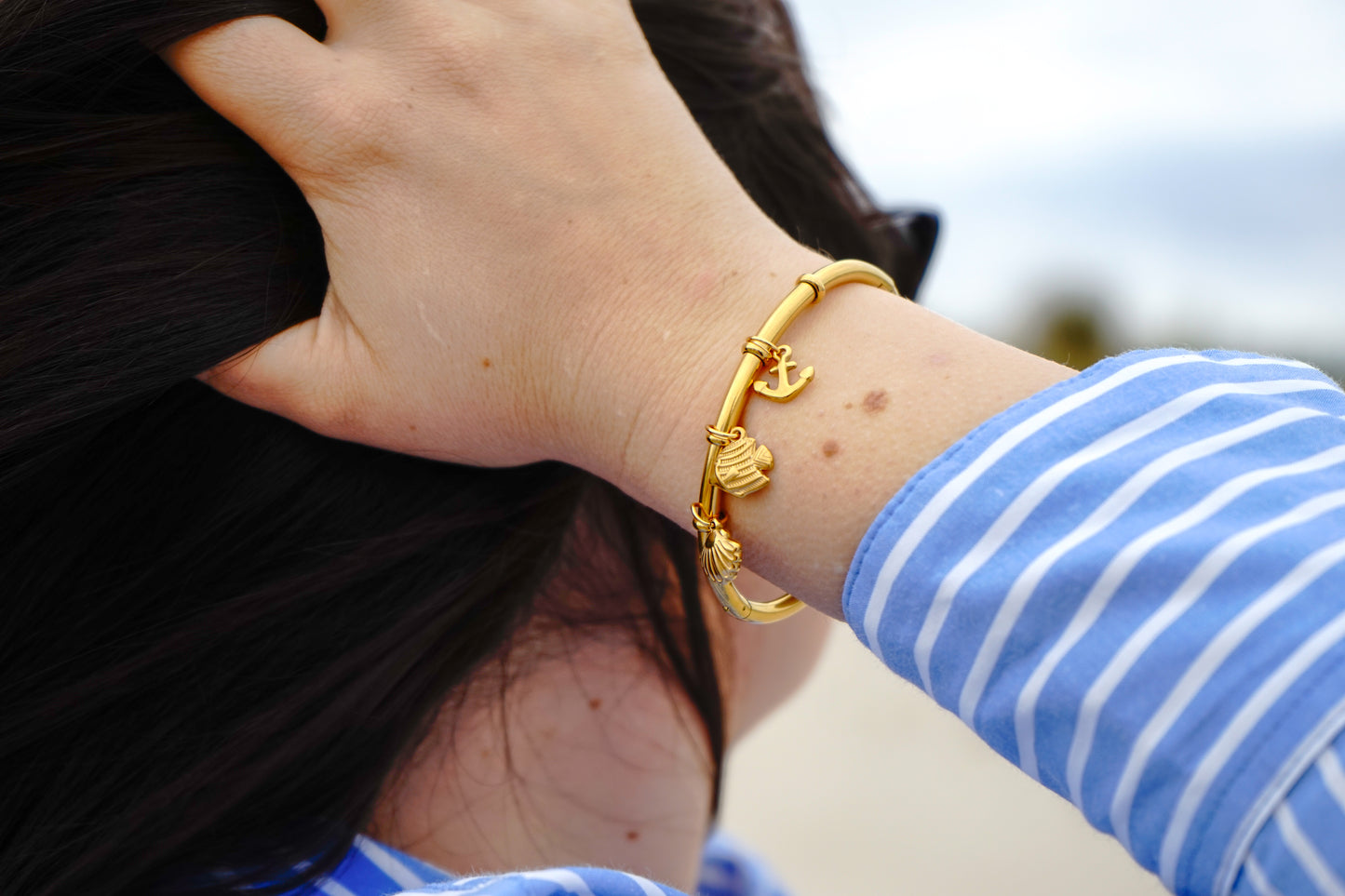 Summer - Bangle Charm Bracelet