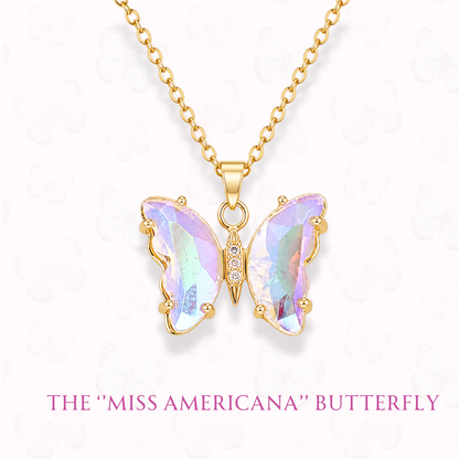 The "Miss Americana" Butterfly - Necklace