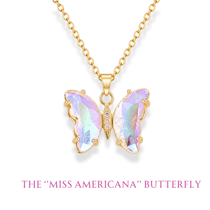 The "Miss Americana" Butterfly - Necklace