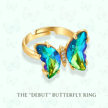 The "Debut" Butterfly - Adjustable Ring