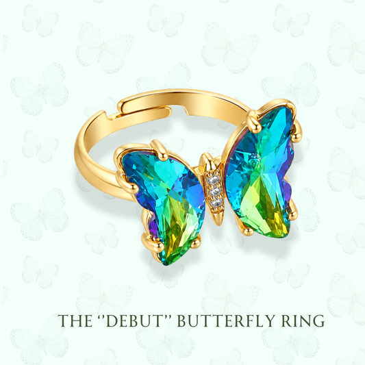 The "Debut" Butterfly - Adjustable Ring