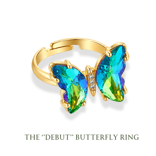 The "Debut" Butterfly - Adjustable Ring