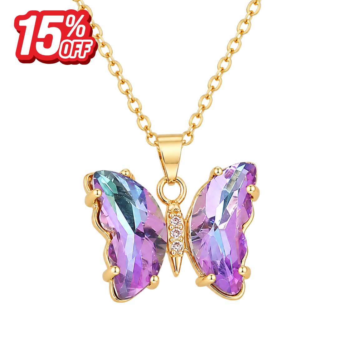 The "Enchanted" Butterfly - Necklace