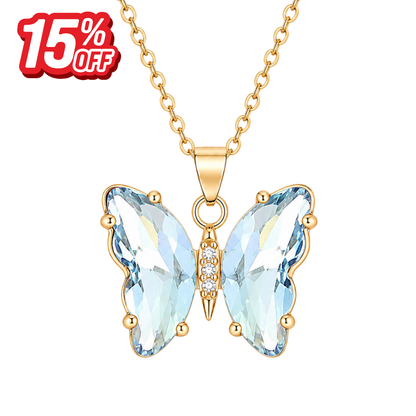 The "Its Gonna Be Forever" Butterfly - Necklace