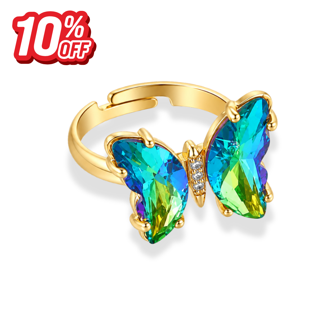 The "Debut" Butterfly - Adjustable Ring