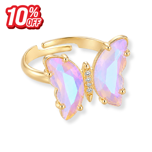 The "Miss Americana" Butterfly - Adjustable Ring