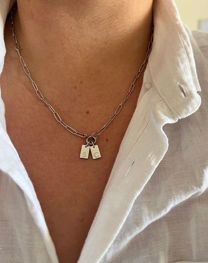 Sabrina's Initials - Silver