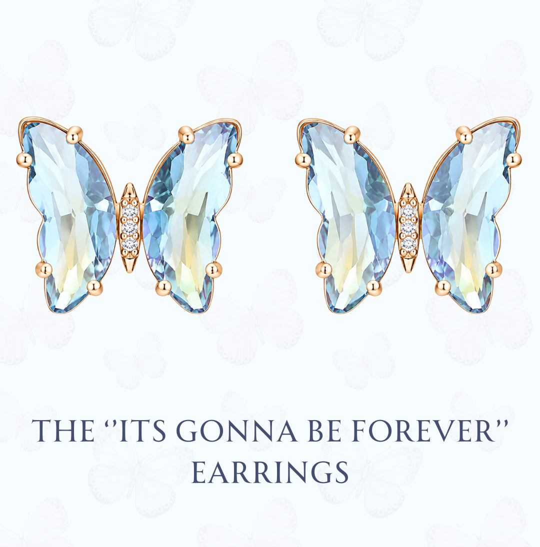 The "Its Gonna Be Forever" Butterfly - Earrings