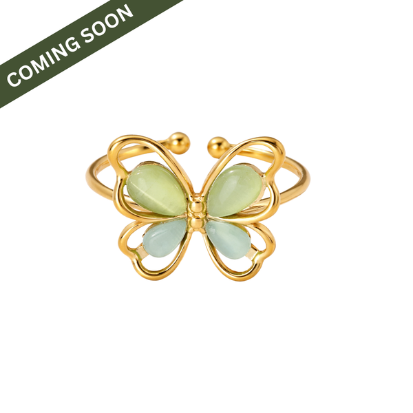 Green Butterfly Ring - Opalite MV Inspired