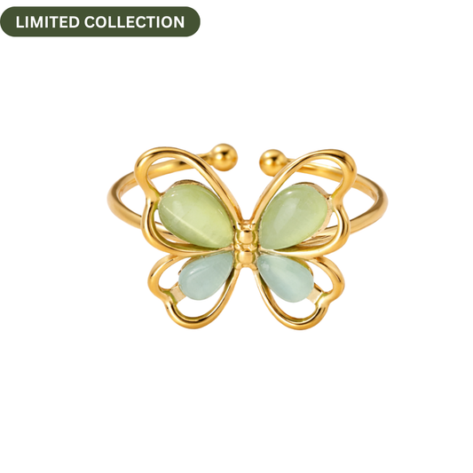 Green Butterfly Ring - Opalite MV Inspired