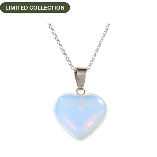 Opalite Heart Necklace - Opalite MV Inspired