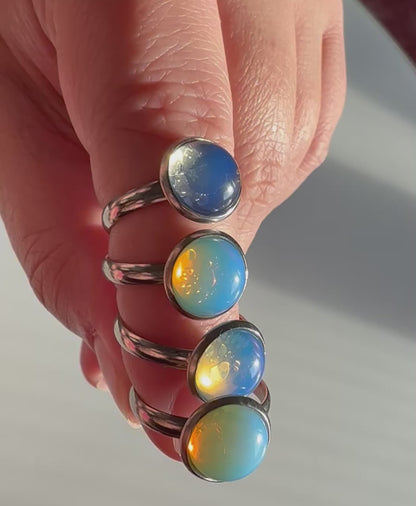 Opalite Sky - Adjustable Ring
